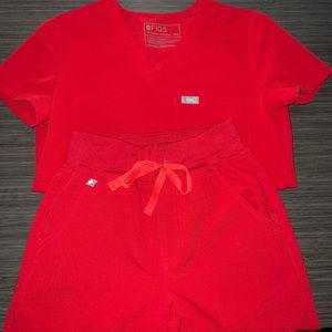 Winning Red - Figs Scrubs Set XXS